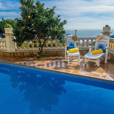 Villa Vista Lux, Piscina Privada Y Zona Exterior Con Vista Mar توسا ذي مار المظهر الخارجي الصورة